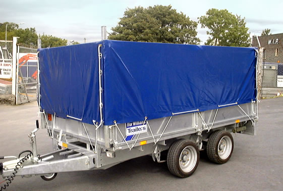 Blue Box Trailer Cover for Ifor Williams Trailer